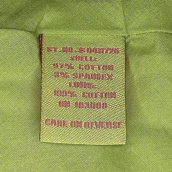 Y2K Green Shoe Print Strapless Corset Dress Sz 10 Clueless Retro Green Pink Vtg - Picture 7 of 11